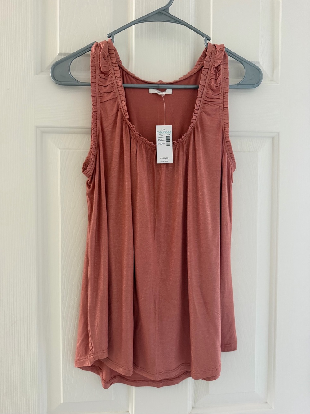 NWT Maurices Women's Ruffled Scoop Neck Tank Top